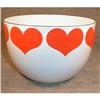 Image 1 : ARABIA Hearts BOWL 8 in. Finland ENAMEL #1269669