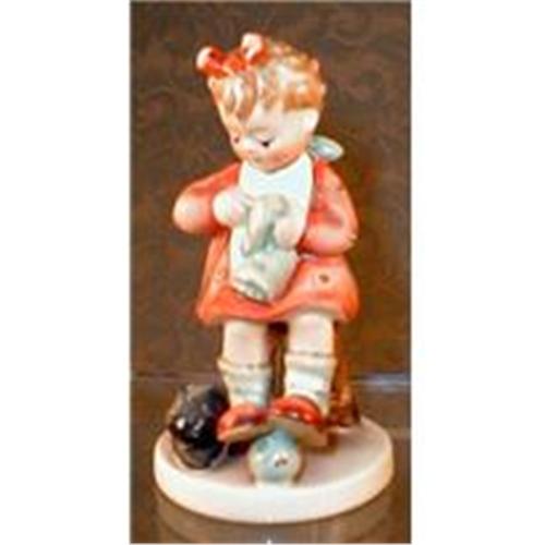 HUMMEL Mothers HELPER 133, Knitting Girl + Cat1269780