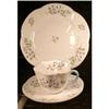 Image 1 : SHELLEY Blue ROCK Trio: Cup Saucer Plate DAINTY#1269951