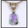 Image 1 : Gorgeous Craved Lavender Jade Necklace #1270219