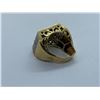 Image 2 : 10K YELLOW GOLD AND WHITE GOLD MENS DIAMOND DRESS RING WITH 198 DIAMONDS TTL 6CT