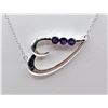 Image 2 : Amethyst Heart Necklace