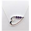 Image 3 : Amethyst Heart Necklace