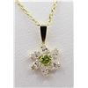 Image 1 : Peridot & Cubic Zirconia Pendant