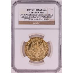 1787-2014 Gold Brasher Doubloon Private Issue Gold Coin NGC Graded