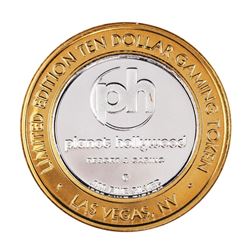.999 Silver Planet Hollywood Casino Las Vegas $10 Limited Edition Casino Gaming Token