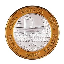 .999 Silver Sahara Hotel & Casino Las Vegas $10 Casino Limited Edition Gaming Token