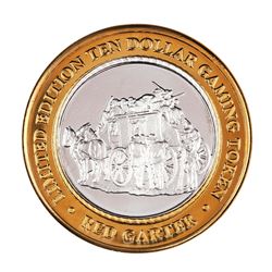 .999 Silver Red Garter Hotel Wendover, NV $10 Limited Edition Gaming Token