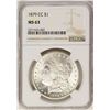 Image 1 : 1879-CC $1 Morgan Silver Dollar Coin NGC MS63