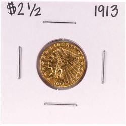 1913 $2 1/2 Indian Head Quarter Eagle Gold Coin