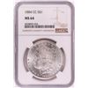 Image 1 : 1884-CC $1 Morgan Silver Dollar Coin NGC MS64