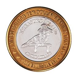 .999 Fine Silver Treasure Island Las Vegas, Nevada $10 Limited Edition Gaming Token