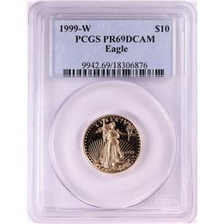 1999-W $10 Proof American Gold Eagle Coin PCGS PR69DCAM
