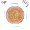 Image 1 : 1886-S $10 Liberty Head Eagle Gold Coin