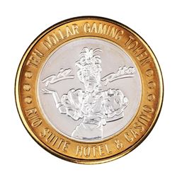 .999 Silver Rio Suite Hotel & Casino Las Vegas $10 Limited Edition Gaming Token