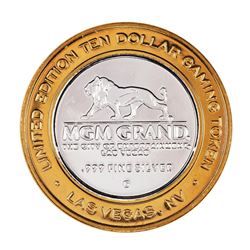 .999 Silver MGM Grand Las Vegas $10 Casino Limited Edition Gaming Token