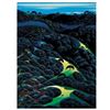 Image 1 : Eyvind Earle (1916-2000) "Three Pastures On A Hillside" Limited Edition Serigraph