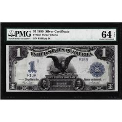 Low Serial # 1899 $1 Black Eagle Silver Certificate Note PMG Choice Uncirculated 64EPQ