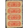 Image 2 : Uncut Sheet of (4) 1800's $50 Citizens Bank of Louisiana at Shreveport Obsolete Notes
