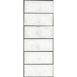Set of (6) Federal Reserve Blank Reverse Error Notes