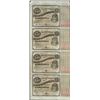 Image 1 : Uncut Sheet of (4) State of Louisiana Baby Bond Obsolete Notes