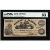 Image 1 : 1862 $100 State of Florida Tallahassee Cr.10 Obsolete Note PMG Ch. Uncirculated 63
