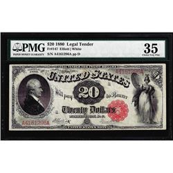 1880 $20 Legal Tender Note Fr.147 PMG Choice Very Fine 35