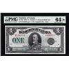 Image 1 : 1923 $1 Dominion of Canada DC-25o PMG Choice Uncirculated 64EPQ STAR