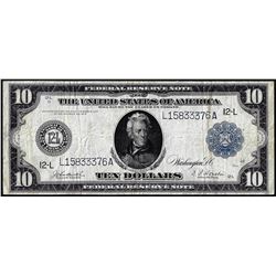 1914 $10 Federal Reserve Note San Francisco