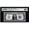 Image 1 : 1934 $1 Funnyback Silver Certificate Note Fr.1606 PMG Gem Uncirculated 66EPQ