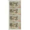 Image 1 : Uncut Sheet of (4) State of Louisiana Baby Bond Obsolete Notes