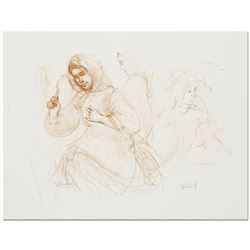 Edna Hibel (1917-2014) "Three Women in the Fields" Limited Edition Lithograph