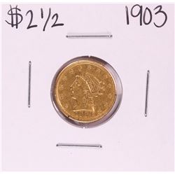 1903 $2 1/2 Liberty Head Quarter Eagle Gold Coin