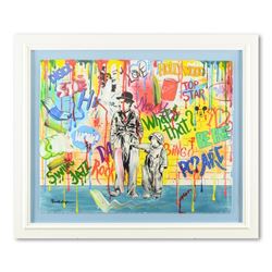 Nastya Rovenskaya "Wanna Be Like Chaplin" Original Mixed Media on Paper