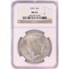 Image 1 : 1923 $1 Peace Silver Dollar Coin NGC MS65
