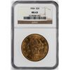Image 1 : 1904 $20 Liberty Head Double Eagle Gold Coin NGC MS63