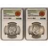 Image 1 : Lot of (2) 1957Mo Mexico 5 Pesos Constitution Centennial Silver Coins NGC MS65