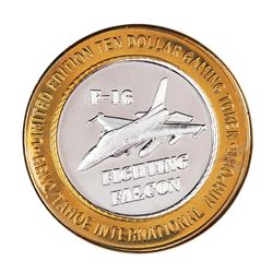 .999 Silver Fly RNO Reno Tahoe $10 Casino Limited Edition Gaming Token