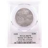 Image 2 : 2018 $100 American Platinum Eagle Coin PCGS MS70 Cleveland Signature First Day of Issue