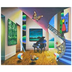 Ferjo "Dark Music" Original Oil Painting on Canvas