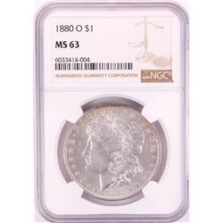 1880-O $1 Morgan Silver Dollar Coin NGC MS63