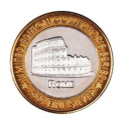 .999 Silver Spirit Lake Casino Spirit Lake, ND $10 Limited Edition Casino Gaming Token