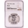 Image 1 : 1956 Type 2 Proof Franklin Half Dollar Coin NGC PF69
