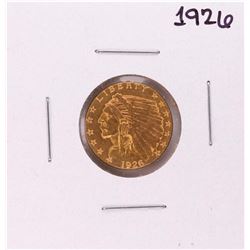 1926 $2 1/2 Indian Head Quarter Eagle Gold Coin