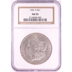 1901-S $1 Morgan Silver Dollar Coin NGC AU55