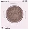 Image 1 : 1827 Mexico 2 Reales Silver Coin