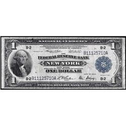 1918 $1 Federal Reserve Bank of New York Note