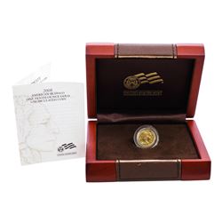 2008-W $5 Proof American Buffalo 1/10 oz. Gold Coin w/ Box & COA