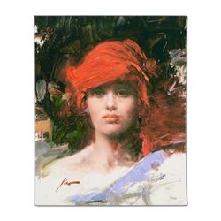 Pino (1939-2010) "Red Turban" Limited Edition Giclee on Canvas