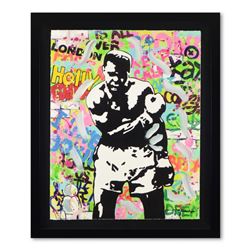 Nastya Rovenskaya "Muhammad Ali" Original Mixed Media on Paper